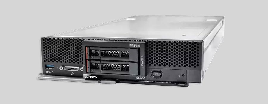 How to recover data from NAS Lenovo ThinkSystem SN550 V2 Blade Server