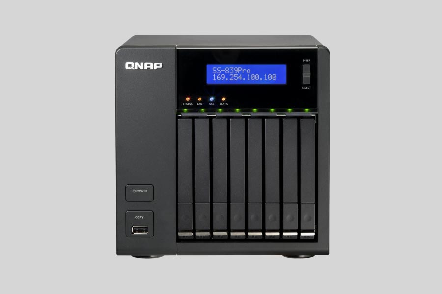 How to recover data from NAS QNAP SS-839 Pro