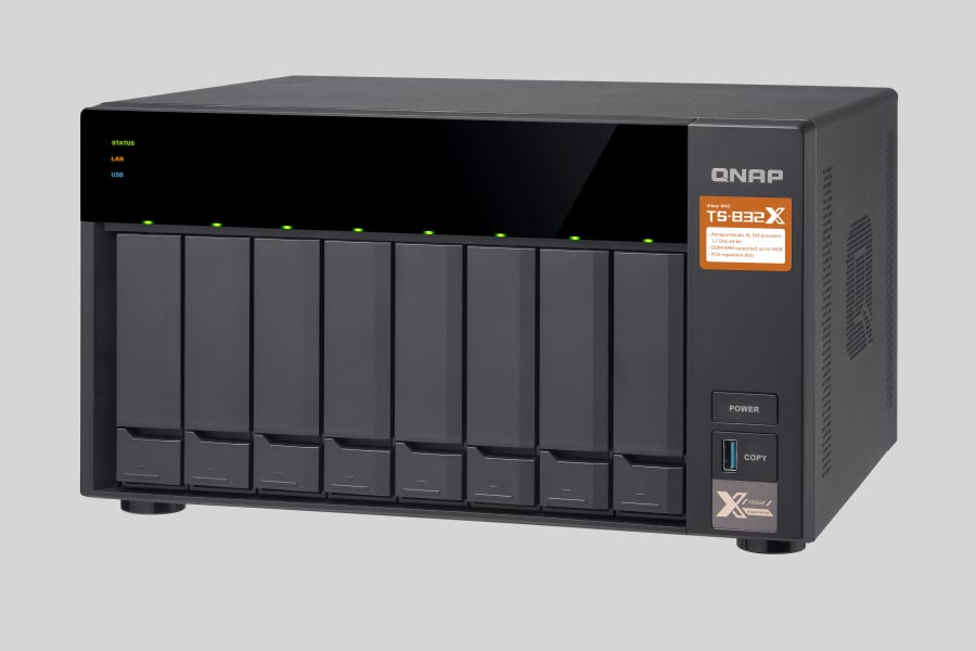 How to recover data from NAS QNAP Turbo Station TS-832X / TS-832XU