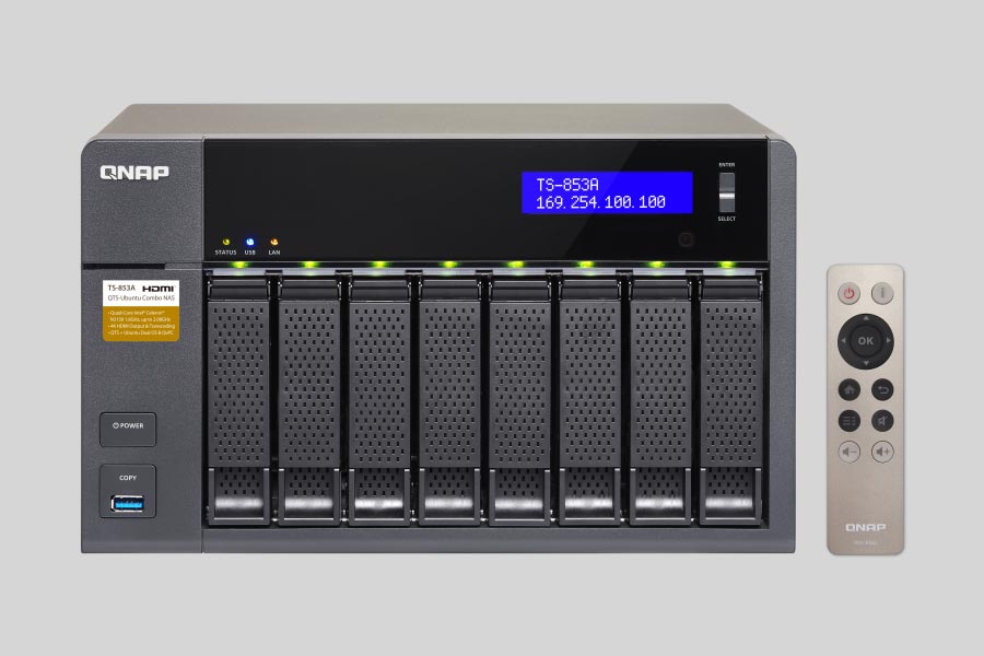 How to recover data from NAS QNAP Turbo Station TS-853A / TS-853BU