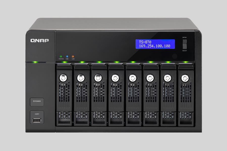 How to recover data from NAS QNAP Turbo Station TS-870 / TS-870 Pro