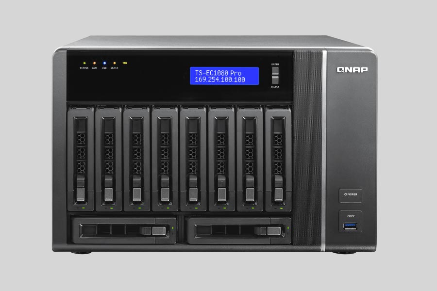 How to recover data from NAS QNAP Turbo Station TS-EC1080 Pro