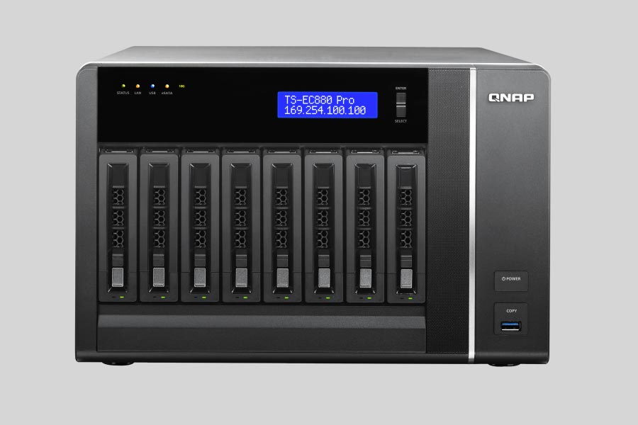 How to recover data from NAS QNAP Turbo Station TS-EC880 Pro / TS-EC880U