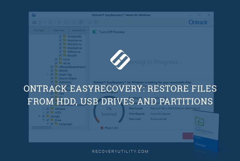 Ontrack EasyRecovery: Restore Files from HDD, USB Drives and Partitions