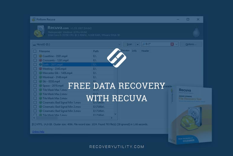 Free Data Recovery With Recuva