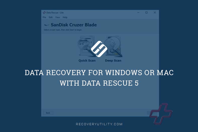 Data recovery for Windows or Mac with Data Rescue 5
