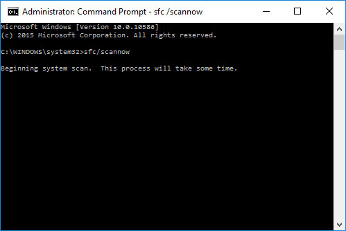 Use sfc /scannow To Check All System Files