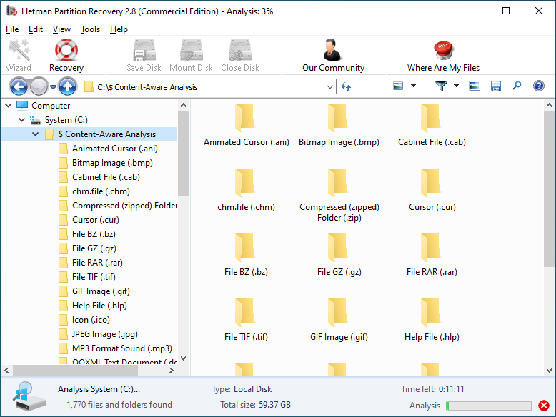File Recovery Software - Files List for Recovery