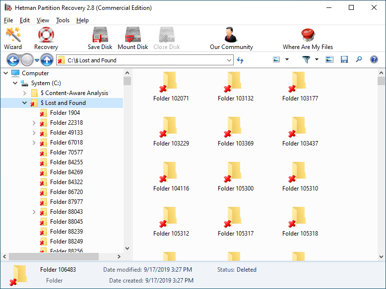 Hetman Partition Recovery - Files that Can be Restored