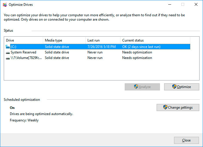 «0xB6 Erase Fail Count»: Run Hard Disk Defragmentation